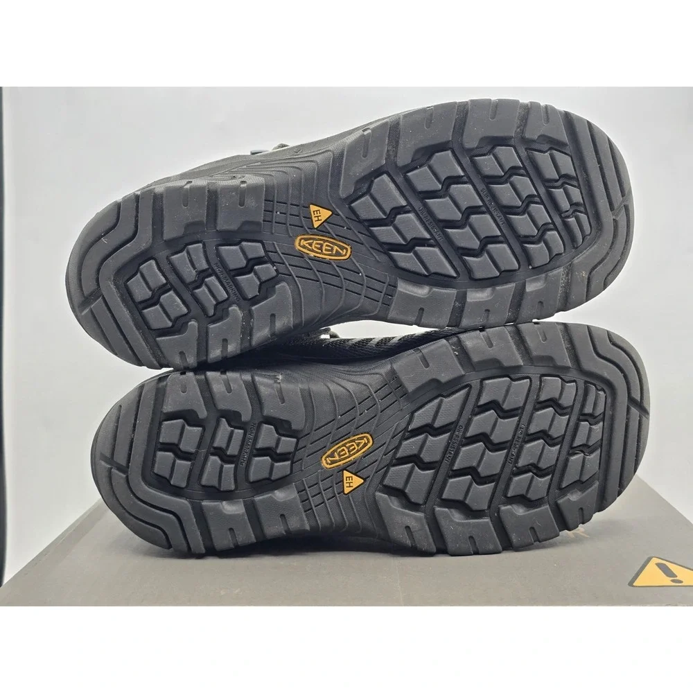 KEEN Utility Reno Mid Height Soft Toe‎ Athletic Work Boot Sz 8D Olive/black